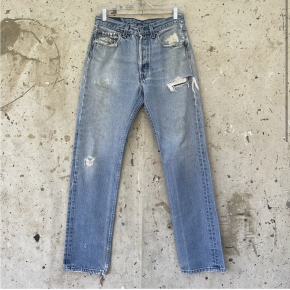 Vintage 90’s Made In USA Levi’s 501 Jeans - Picture 1 of 10